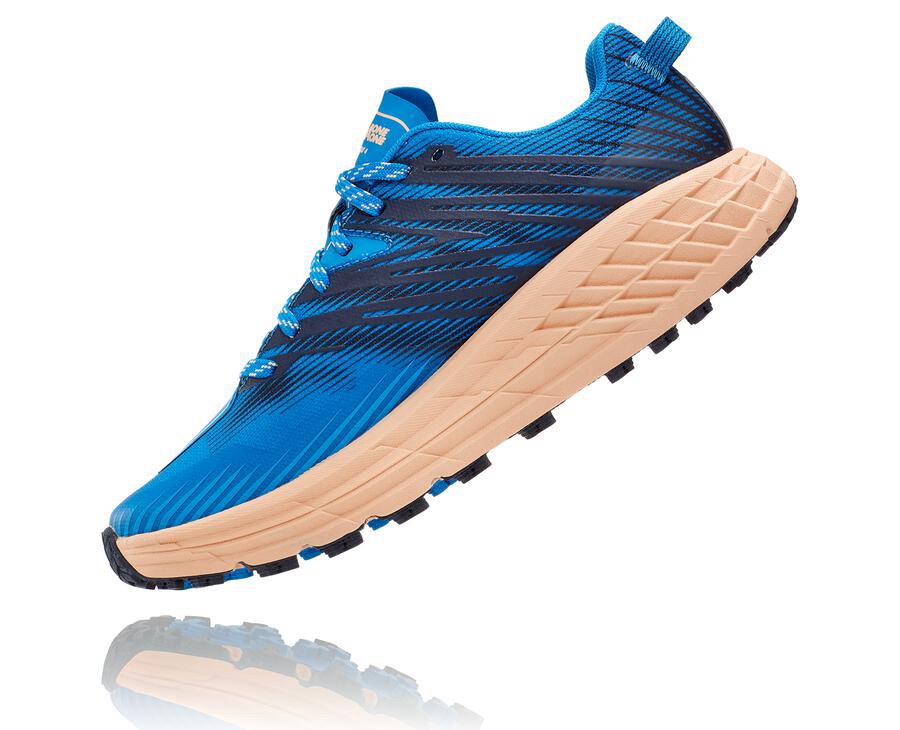 Hoka One One トレイルシューズ レディース 青 - スピードゴート4 - QY6452731